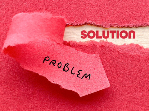 Problem and Solution Business Concept