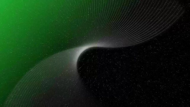Space warp animation accelerates through star-filled deep cosmos in space. Celestial travel paths guide space warp animation. Interstellar science showcases space warp.