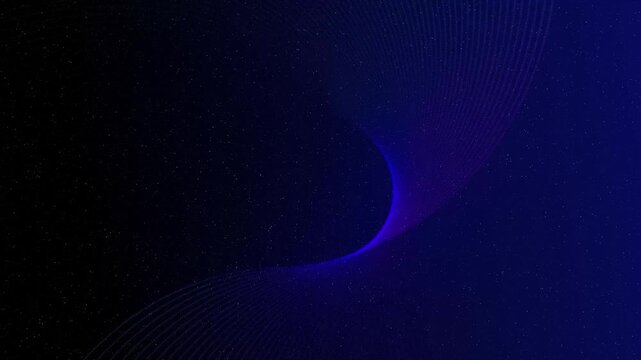 Cosmic particles animation swirls across deep starfield darkness. Rapid space travel paths guide cosmic particles. Celestial visual depth defines particles.