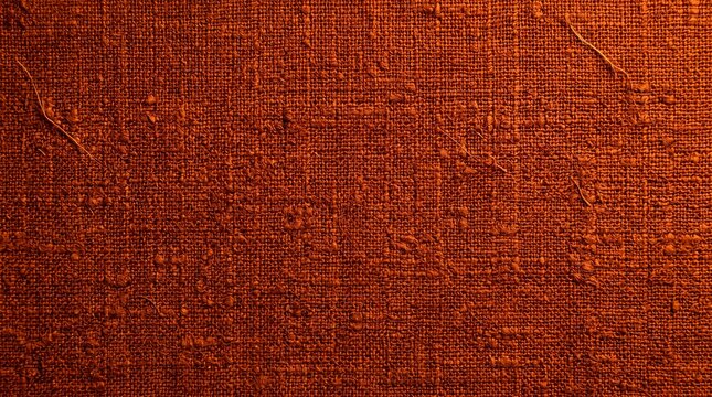 Textured Brown Linen Fabric Surface Background