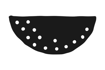 Dotted semicircle png, aesthetic illustration, transparent background © Rawpixel.com
