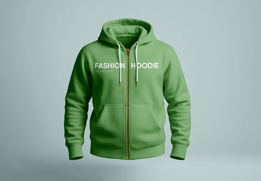 Zip Hoodie Mockup
