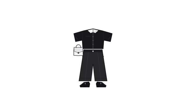 Transformation of a Stylish Black Outfit Layout