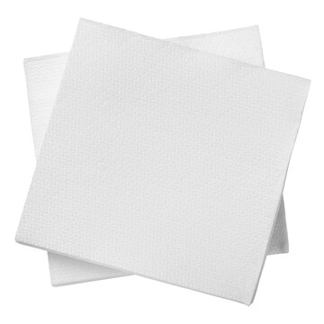 Paper Napkin isolated, full depth of field