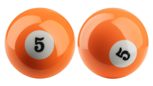 Billiard ball, pool, snooker, isolated, full depth of field