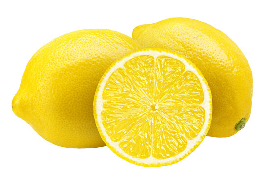 Lemon, isolated, full depth of field