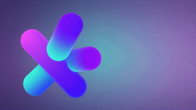abstract digital art piece appears combination three overlapping shapes shapes arranged way form cross like shape largest shape center two smaller shapes either side colors shapes predominantly