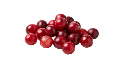 Isolated fresh vibrant red cranberries a healthy and nutritious autumn fruit snack ingredient © Oisin