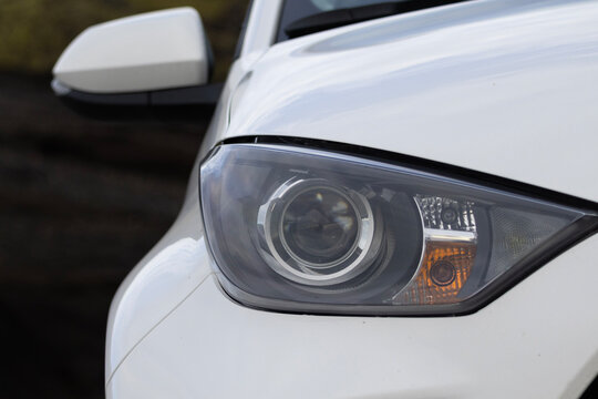 car headlight detail