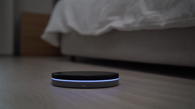 Charging pad light pulsing by a bed