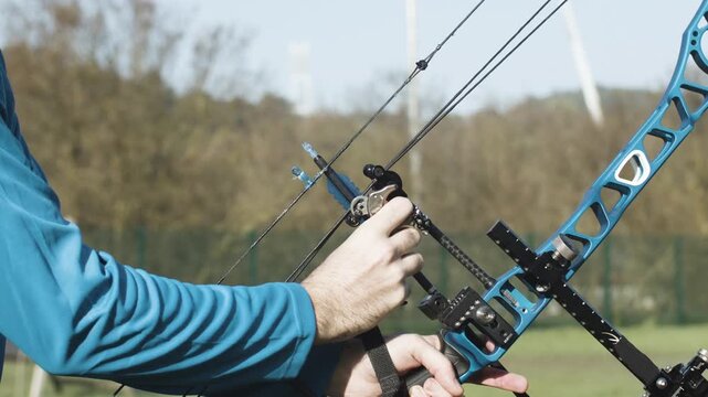 Precision Archery Equipment in Action &ndash; Modern Bow and Arrow Shooting