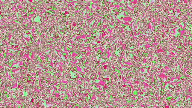 Pink and green marble texture seamless loop, delicate rose and mint fluid swirls background