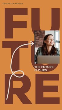 Bold Type Stories / Oversized Type and Drawn Arrows for Brand Campaigns and Social Media / Vertical / Part 01