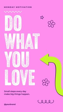 Colorful Arrow Story / Distressed Lettering and Bent Arrows for Motivational Quotes and Creative Stories / Vertical / Part 02