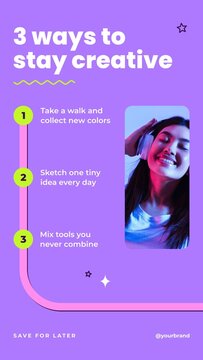 Colorful Arrow Story / Numbered Tips and Arrow Lines for Creative Advice and Educational Stories / Vertical / Part 06