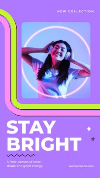 Colorful Arrow Story / Bright Photo Frames and Ribbon Arrows for Collection Launches and Brand Stories / Vertical / Part 01