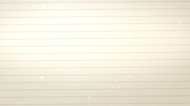 罫線のあるノートに朝の光がそそぐ背景