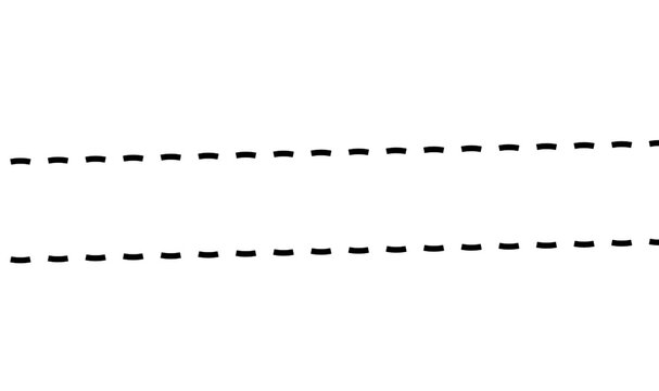 Dashed line pattern for design and layout mockups