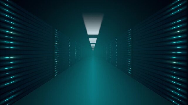 Seamless loop data center server room corridor