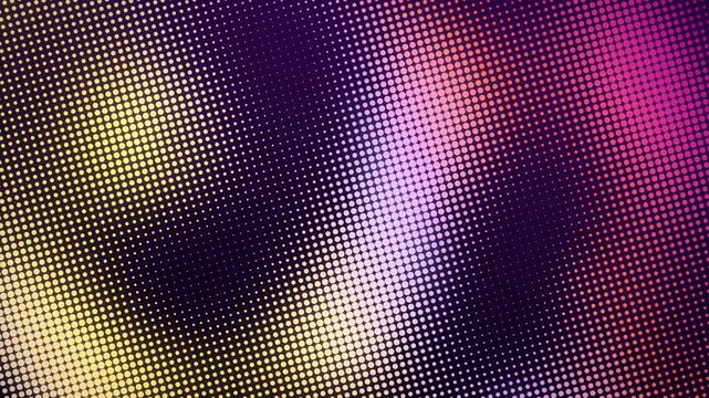 Seamless loop halftone ripple dots lilac gold background