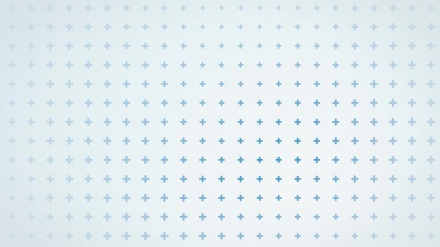 Seamless loop medical cross pattern clean white background