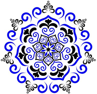 ornamental round lace pattern mandala 