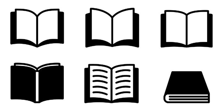 Books, notebooks, manga, ebooks icon illustration.