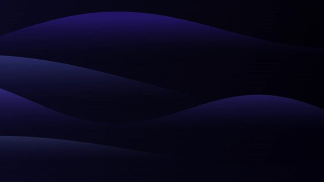 Dark blue abstract waves flowing gently with smooth light transitions and subtle motion for technology backgrounds