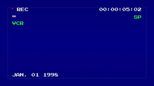  Camera Viewfinder HUD Overlay Digital camera viewfinder recording overlay. Vintage Camcorder Viewfinder Blue Screen Recording Interface Frame 4k video