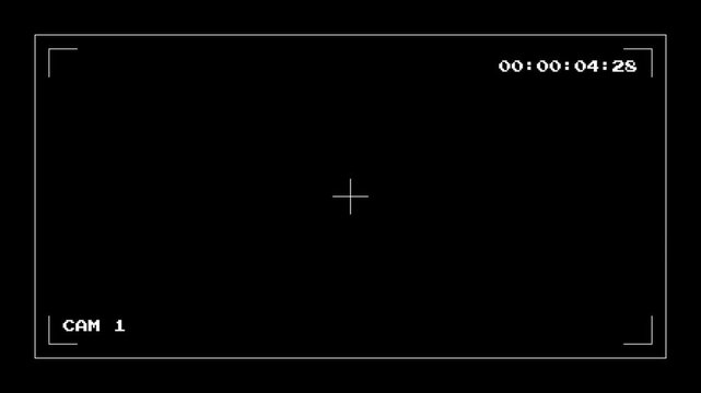  camera recording overlay with digital viewfinder interface. Digital Recording HUD Viewfinder Overlay Frame 4k video