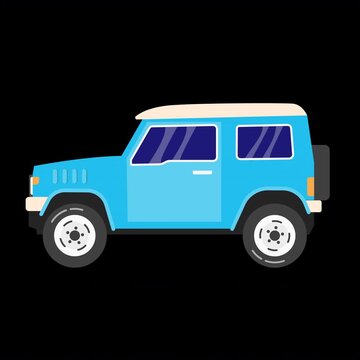 car moving animation loop video 4k transparent background use for cartoon animation, motion graphic asset element compatible alpha channel