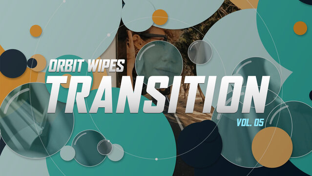Orbit Wipes Transitions / Mint and Teal Disc Wipes with Glass Circles for Travel Videos and Lifestyle Promos / Horizontal / Part 05