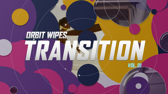 Orbit Wipes Transitions / Purple and Yellow Circle Wipes with Glass Discs for Promos and Music Videos / Horizontal / Part 01