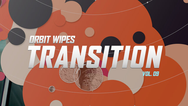 Orbit Wipes Transitions / Warm Orange and Peach Circular Wipes with Glass Discs for Fashion and Lifestyle Promos / Horizontal / Part 09