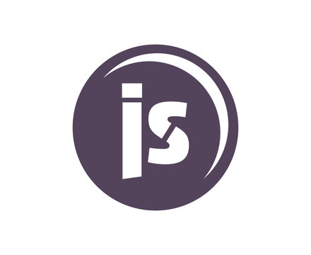 JS sport emblem or team logotype. Ball logo with a combination of Initial letter J and S for balls shop, sports company, training, club badge.