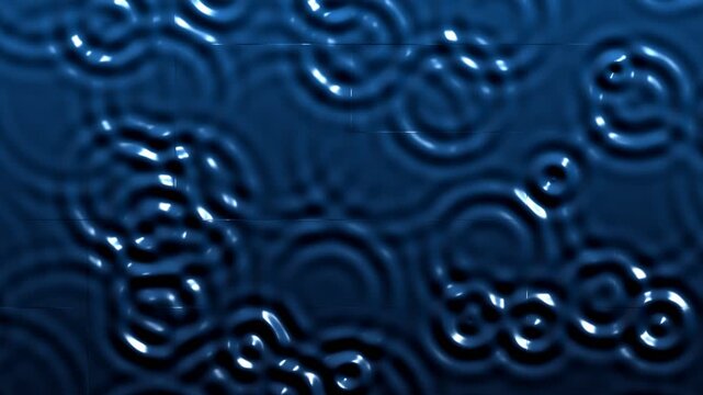 Abstract dark blue ripples and light streaks in a dynamic motion sequence
