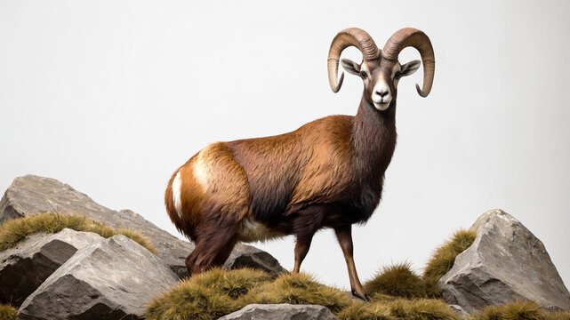 mountain goat on a rock