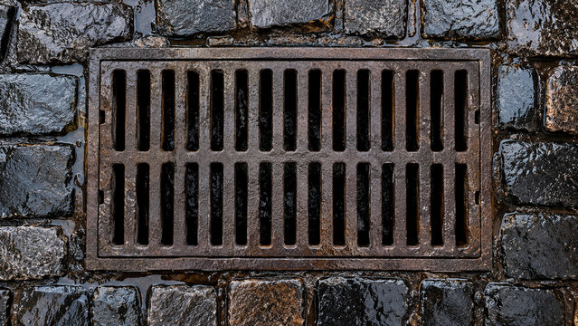 Decorative Architectural Grille and Grid Panel on Plain Background