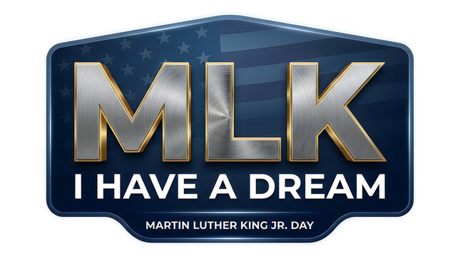 Mlk i have a dream commemorative logo design