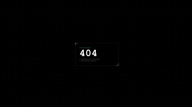 404 Terminal Card Cyan Corner Brackets
