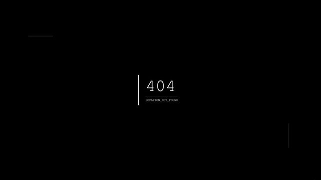 404 Glitch Box Red Line Accent
