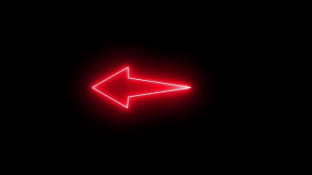 neon right arrow icon for next page navigation, direction pointer, forward motion, continue action, and digital