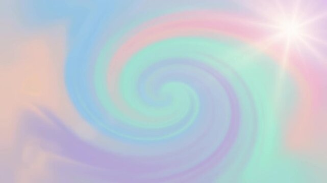 Iridescent Pastel Rainbow Gradient Background Dreamy Soft Glow Smooth Flowing Motion Video
