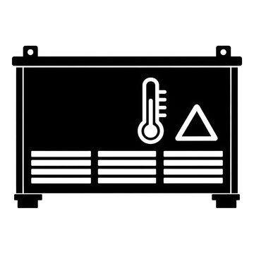 Industrial Battery Cabinet Cooling Temperature Pictogram