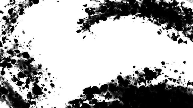 Abstract Ink Splatter Texture 4K
