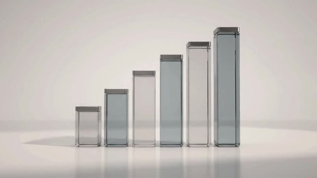 Bar graph design two video source digital animation element