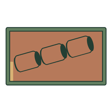 Gravity fed can rack with an accessible front pickup stop