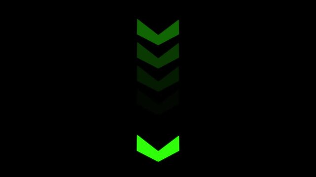 Fast forward white symbols icon symbol animation on black background. Fast forward sign moving right to left a arrow icon.4k animation