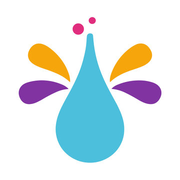 Abstract colorful splash logo