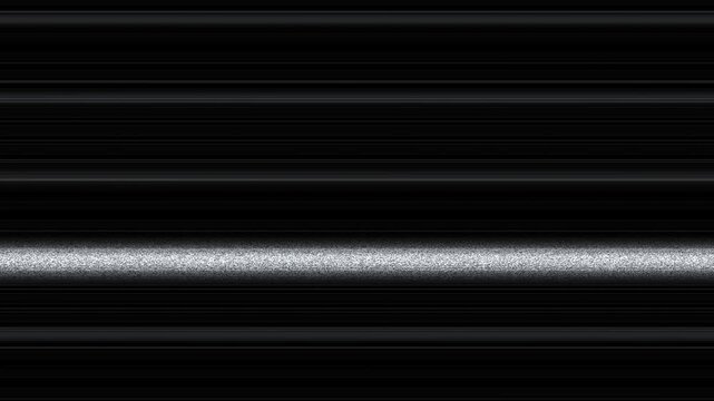 Silver analog tracking noise band on black video